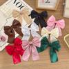 Japanese-Style Double Layer Satin Bow Hair Clip