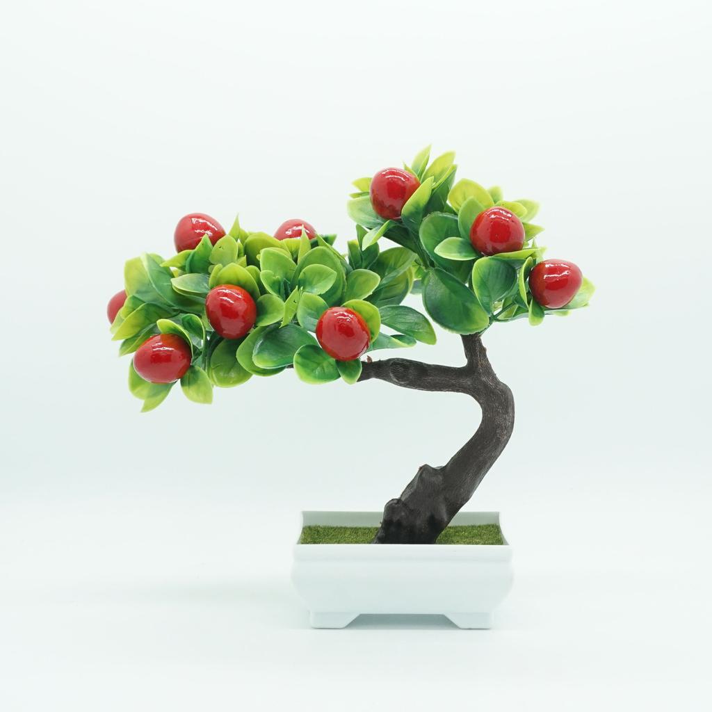 Artificial Plants Bonsai Small Fruit Tree Potted Bonsai Simulation Decor Artificial Ornaments Artificial Plant Bonsai Home Decor