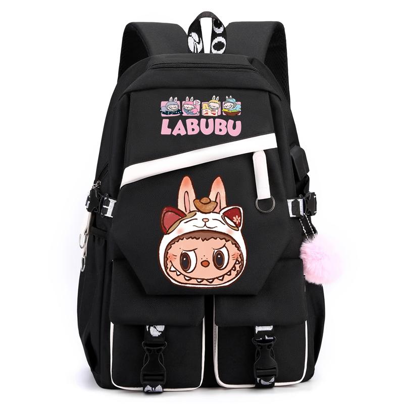 Cartoon Printed Backpack Student Teenager Girl Boy Schoolbag Large Capacity Waterproof Bookbag Women Men Travel Bag Gift