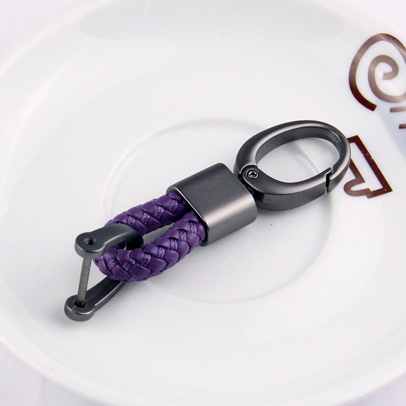 Braided Rope Sub-Gun Printing Keychain Men'S And Women'S Waist Hanging Big Head Chain General Car Key Bag Accessories