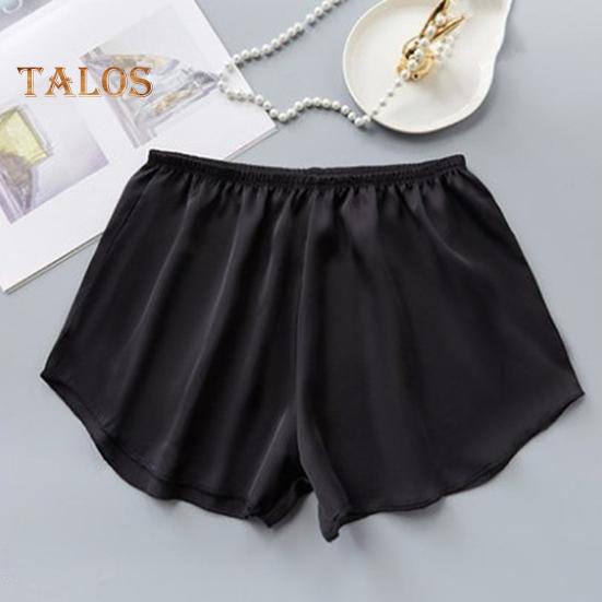 Nahtlose Sicherheitsunterwäsche aus Eisseide für Damen, dünne Shorts für den Sommer, einfarbig, lockere Passform, Sicherheitsshorts für den Alltag