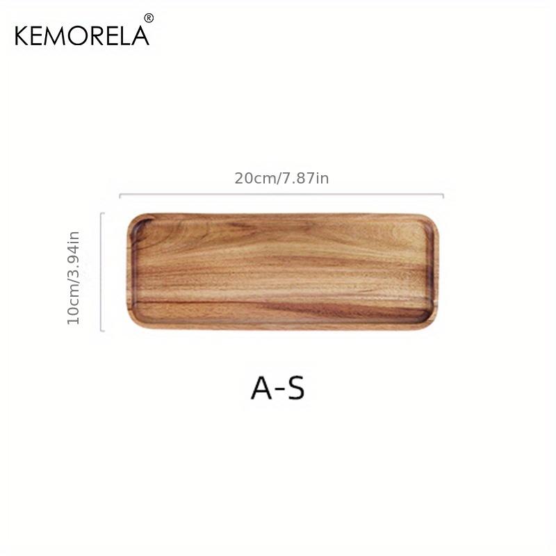 1PCS Acacia Wood Coffee Tray Food CupTrays Decorative Wood Tray Dessert Candy Bamboo Tray Gongfu Tea Tray