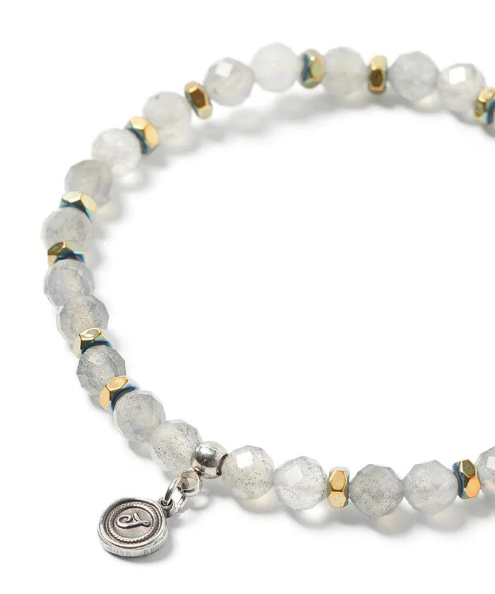 6mm Cut Labrato Green Chip Mix Gemstone Bracelet (C2503AC1359_GR)