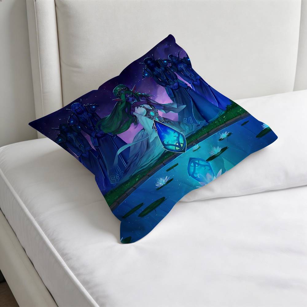 WWorld of WWarcraft Fashion Square Pillow Case Durable Throw Pillow Cover for Sofa Couch Chair