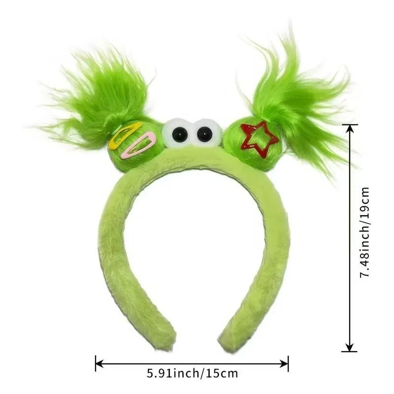 1/2PCS Girls Plush Hairband Clown Doll Design Funny Hair Clip for Christmas Gift Children Cosplay Collection Party Hair Decor
