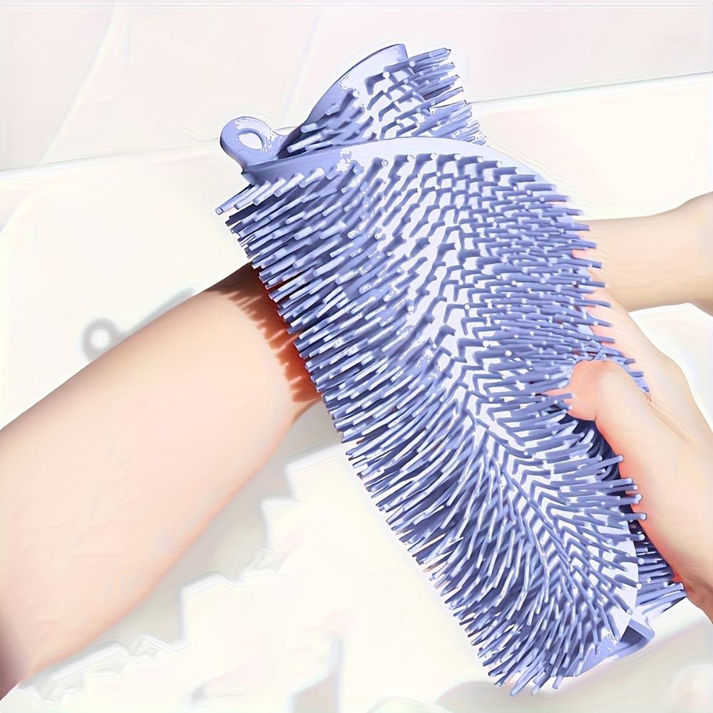 Fußschrubbpad Badezimmer Badbürste Multifunktionales Schrubben Fußmassagepad Rutschfestes Fußpad Silikon Badbürste Exfoliat