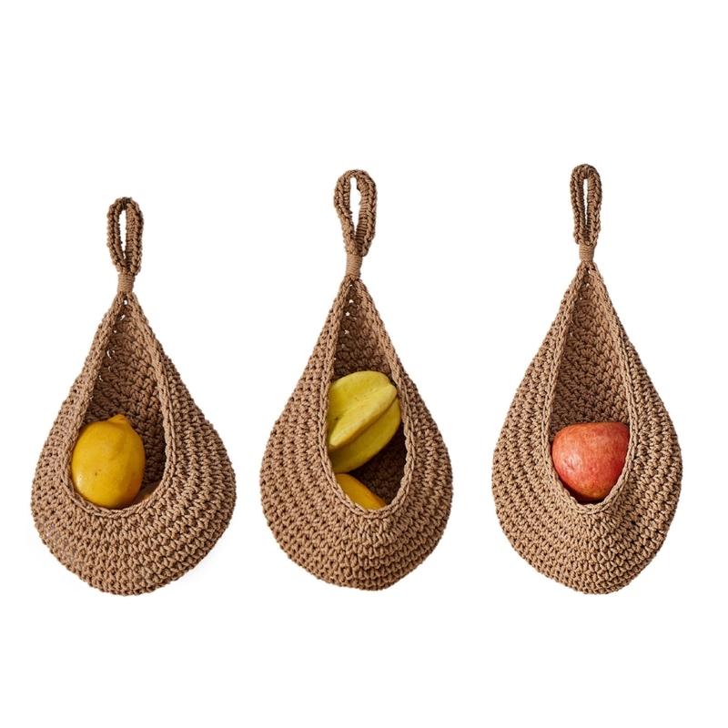 Portable Hanging Fruit Organizers With High Weight Large Capacity Accessory for Modern Homes and Small Space Saving