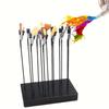 Model Painting Stand Base Holder With 10 Magnetic Alligator Clips Sticks Set Flexible Modeling Tools For Airbrush Model Crafting