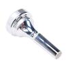 Cornet Mouthpiece Silver Plated Brass Instrument Accessory for Beginner Blowing Adult Practice