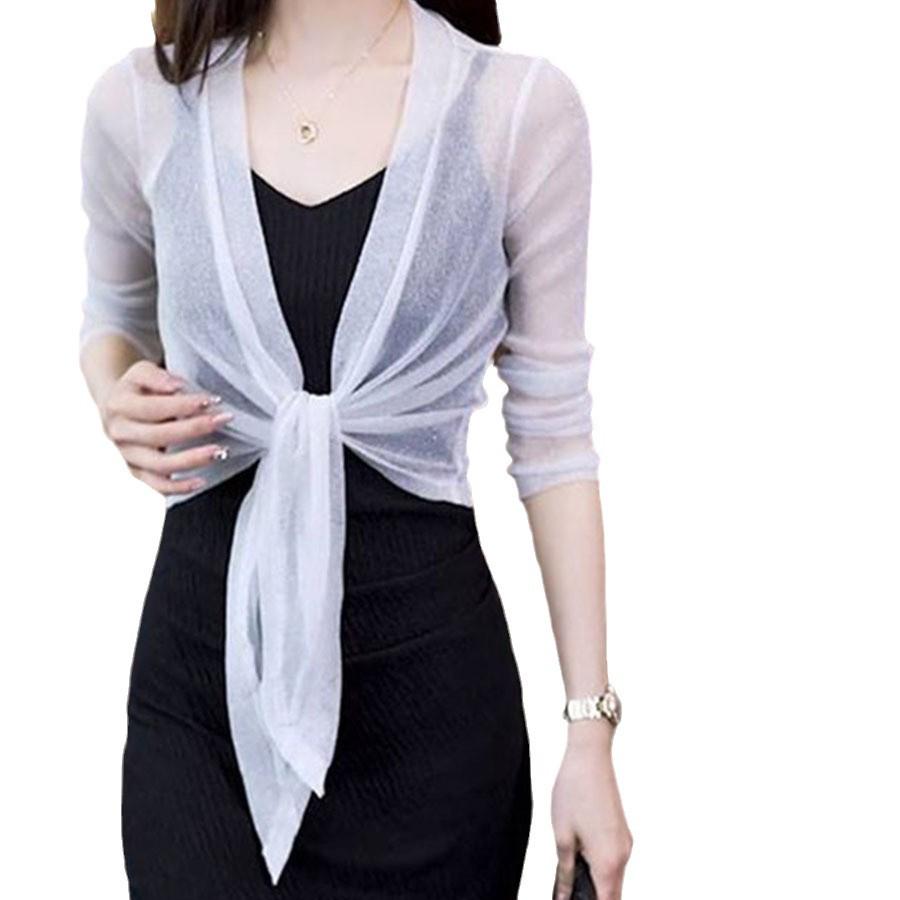 Γυναικείο καλοκαιρινό σάλι από δαντέλα με αντηλιακή προστασία