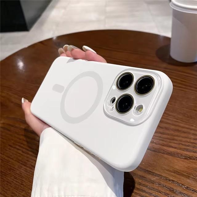 

Розкішний Магнітний Чохол з Рідкого Силікону Для Magsafe Для iPhone 17Pro 16 15 Pro Max 14 13 12 Захист Камери Кольоровий Цукерковий Чохол For iphone 14 Promax