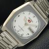 GENUINE VINTAGE SEIKO 5 AUTOMATIC 7009A JAPAN MENS WHITE DIAL WATCH A702439-5 R124-a702439