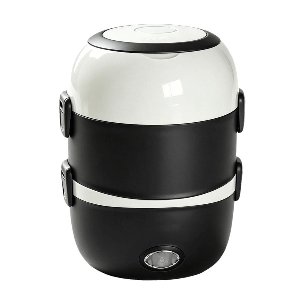 Stainless Steel Thermal Food Container Travel Food Warmer Steamer Portable Heater  Office Use EU чёрный
