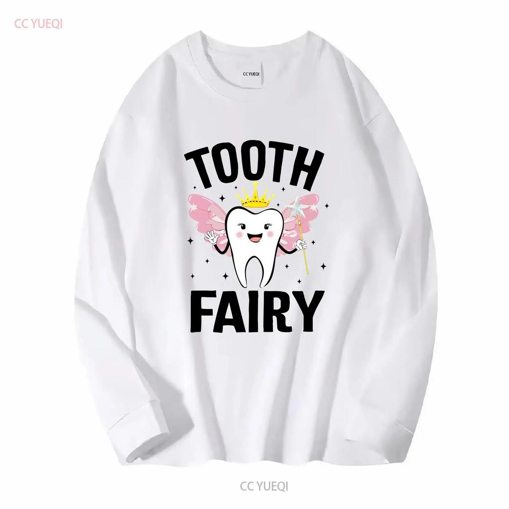 Funny Tooth Fairy Halloween Costume For Women Kids Girls T Shirt Vintage Washed Versatile Top For Everyday Wear Graphic