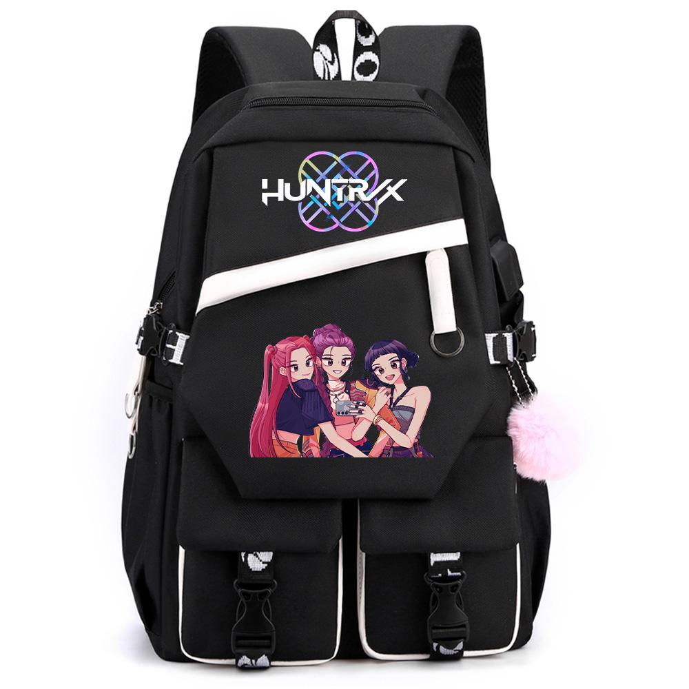 Anime K-pop Demon Hunters Printed Large Capacity Backpack for Teenger Student Girl Boy Back To School Bookbag Kid Gift Women Waterproof Travel Bag