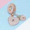 925 Silver Locks Keys Treasure Box Pendant Charm Bracelet Valentine Gift Jewelry Fashion New
