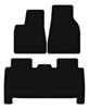 BASIC schwarze Samt-Fußmatten für: Tesla Model X SUV (2016-)