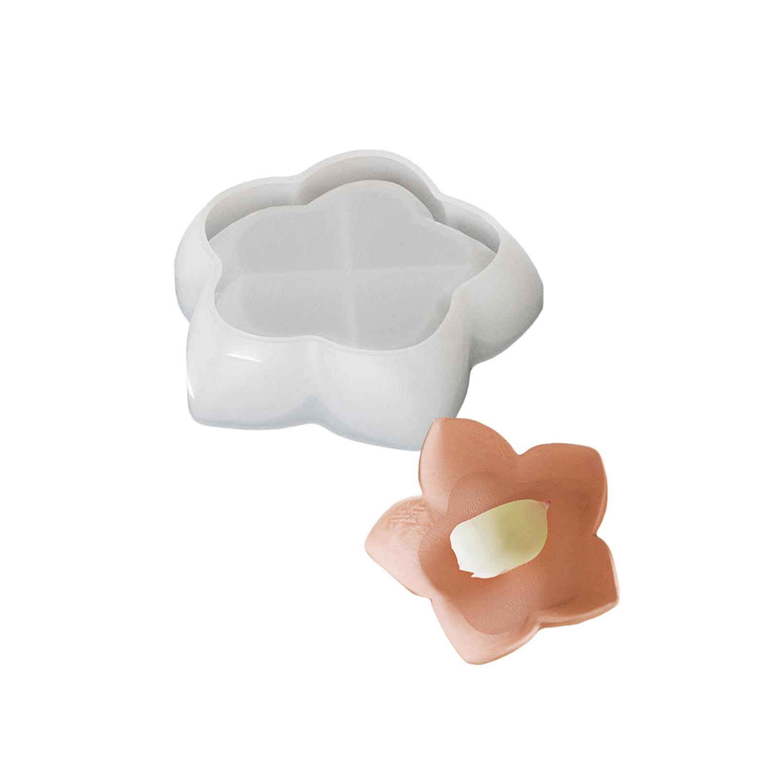 

Concrete Round Tray Moulds Handy Silicone Round Tray Mould with Flower Shape For Versatile DIY Applications