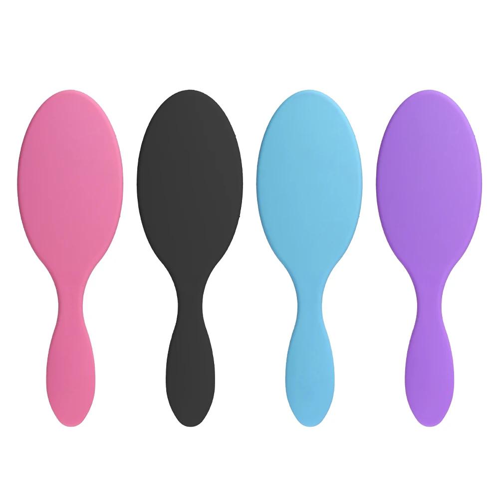 Detangling Air Cushion Hair Brush Oval Scalp Massage Anti-Tangle Wet Dry Use Matte Handle Hairbrush for Home Salon Curly Straight Hair Styling
