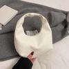 Texture Woven Embossed Hobo Anti-splash Water Crescent Pouch Portable Underarm Bag  Students