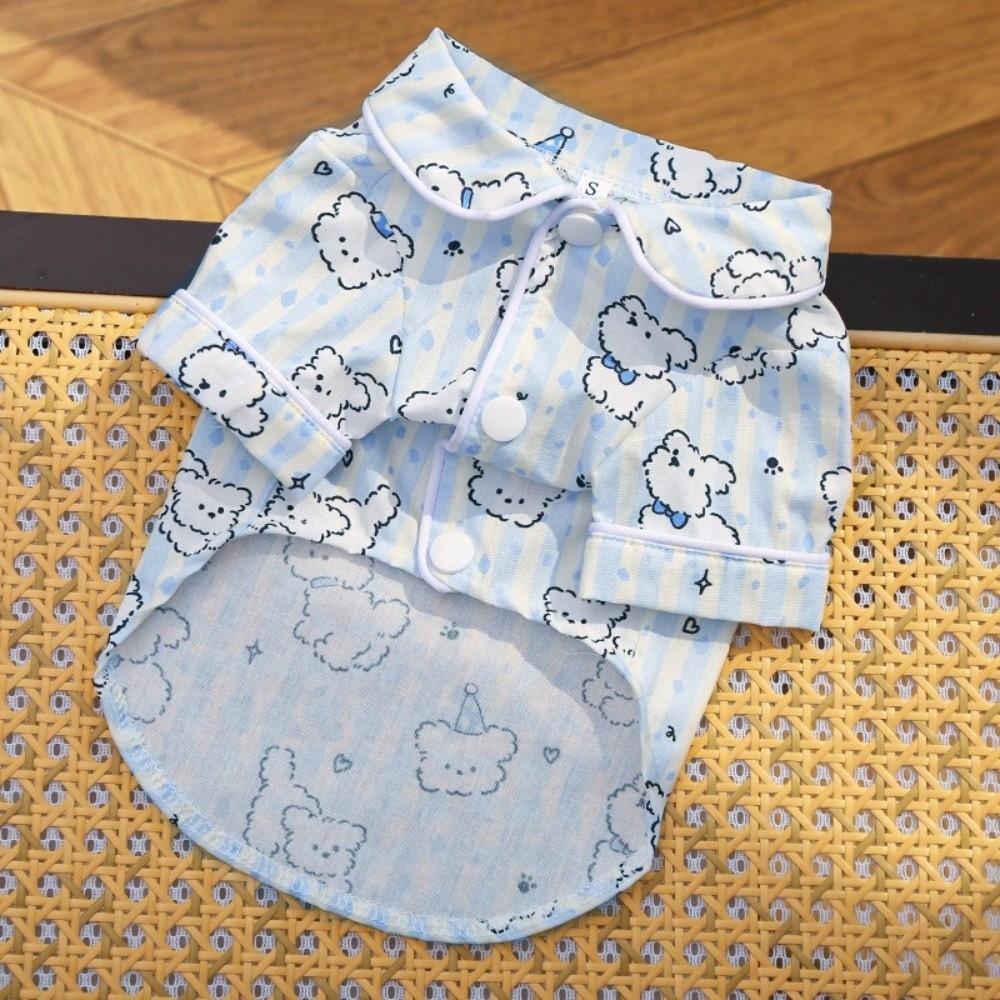 Soft Puppy Cotton Shirt Breathable Dog Pajamas Cute Dog Short Shirt Chihuahua