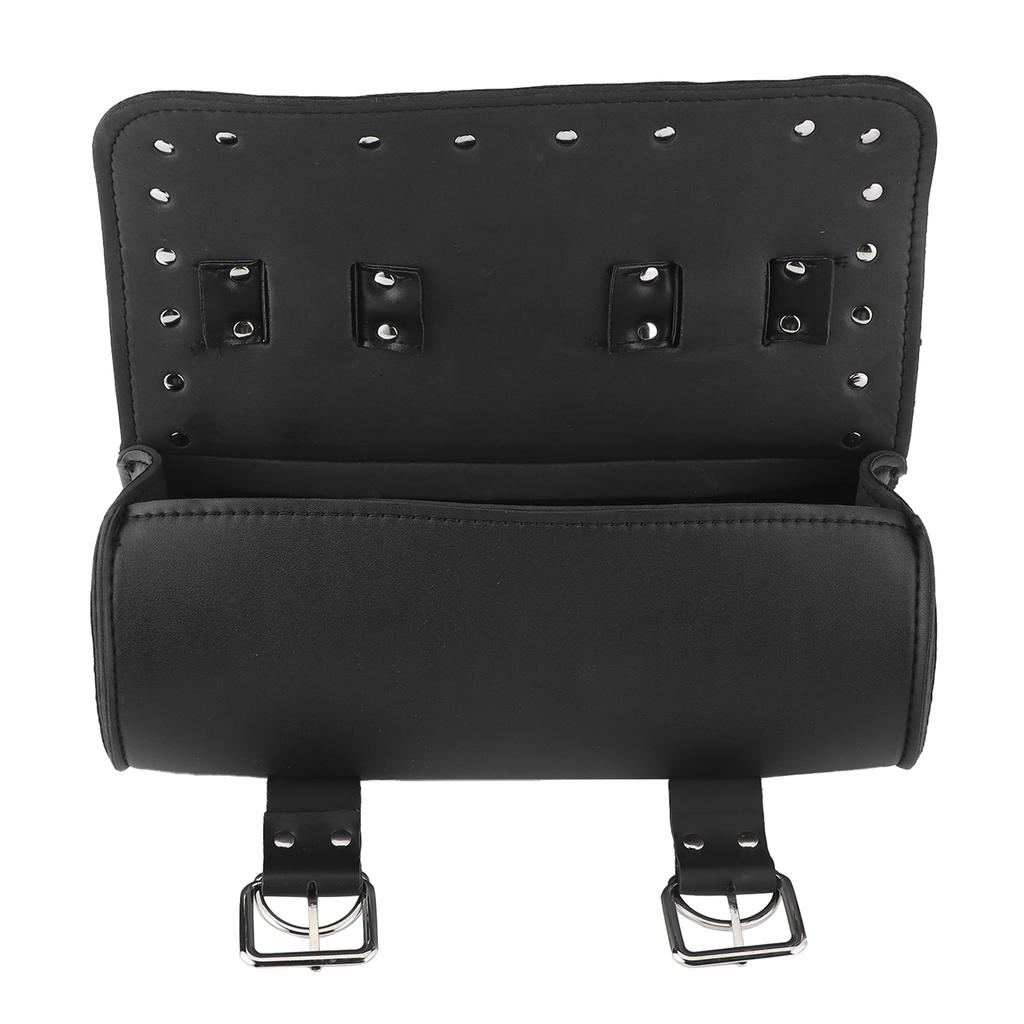   Motorcycle Bag PU Leather Saddlebag Motorbike Roll Luggage Motor Replacement
