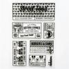 1pc Retro Stamp Transparent Silicone Seal Aircraft Tower Building Clear Stamps Office Supplies Stamps DIY Student Stationery