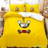 2023 Kawaii Cuphead Mugman Bettwäsche-Set Einzelbett Doppelbett Vollgröße Queen Size King Size Bettwäsche-Sets für Erwachsene Kinder Schlafzimmer Bettbezüge Anime Spiel Bett