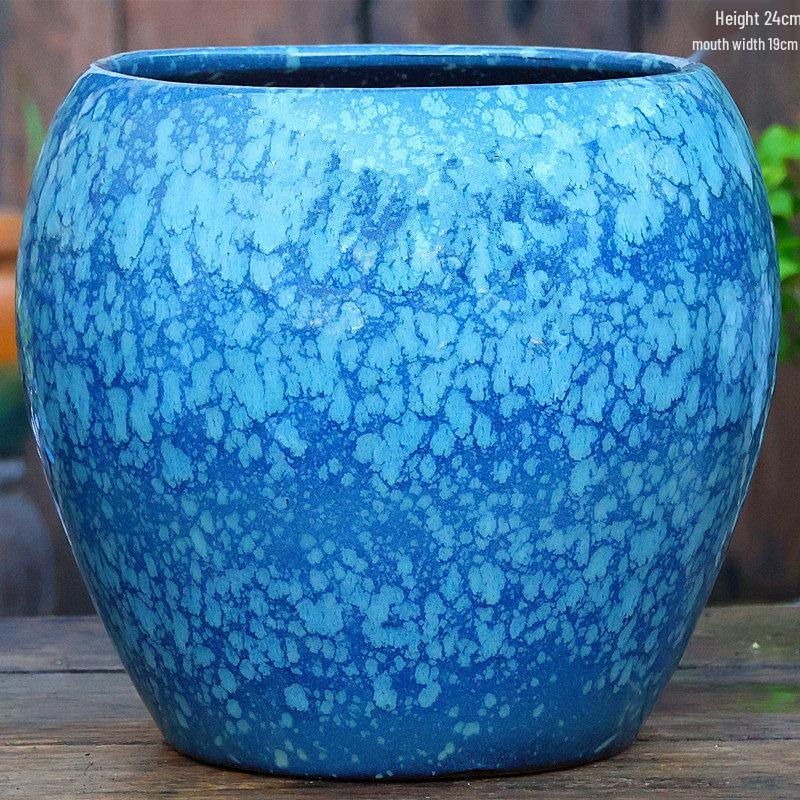 Large Coarse Ceramic Succulent Pot: Tall, Breathable, for Bougainvillea & Birds of Paradise