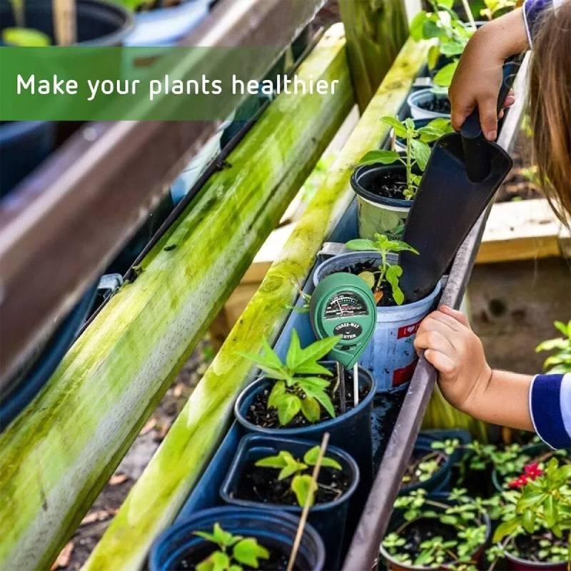 In1 3 Soil Ph Tester Water Moisture Light Test Meter Kit For Garden Tool Plant