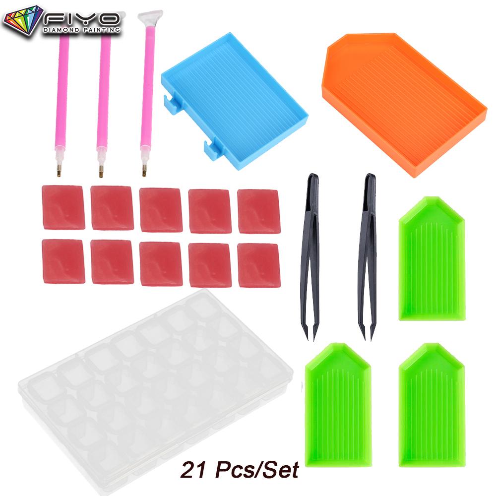 Köp 21Pcs 5D Diamond Painting Tool Embroidery Kit Art Painting