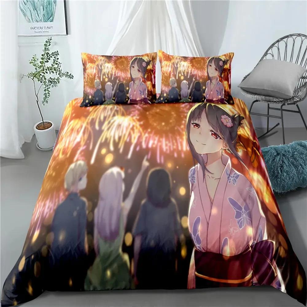 Anime Kaguya-Sama Love Is War Miyuki Shirogane Bedding Set Single Twin Double Queen King Cal King Size Bed Linen Set