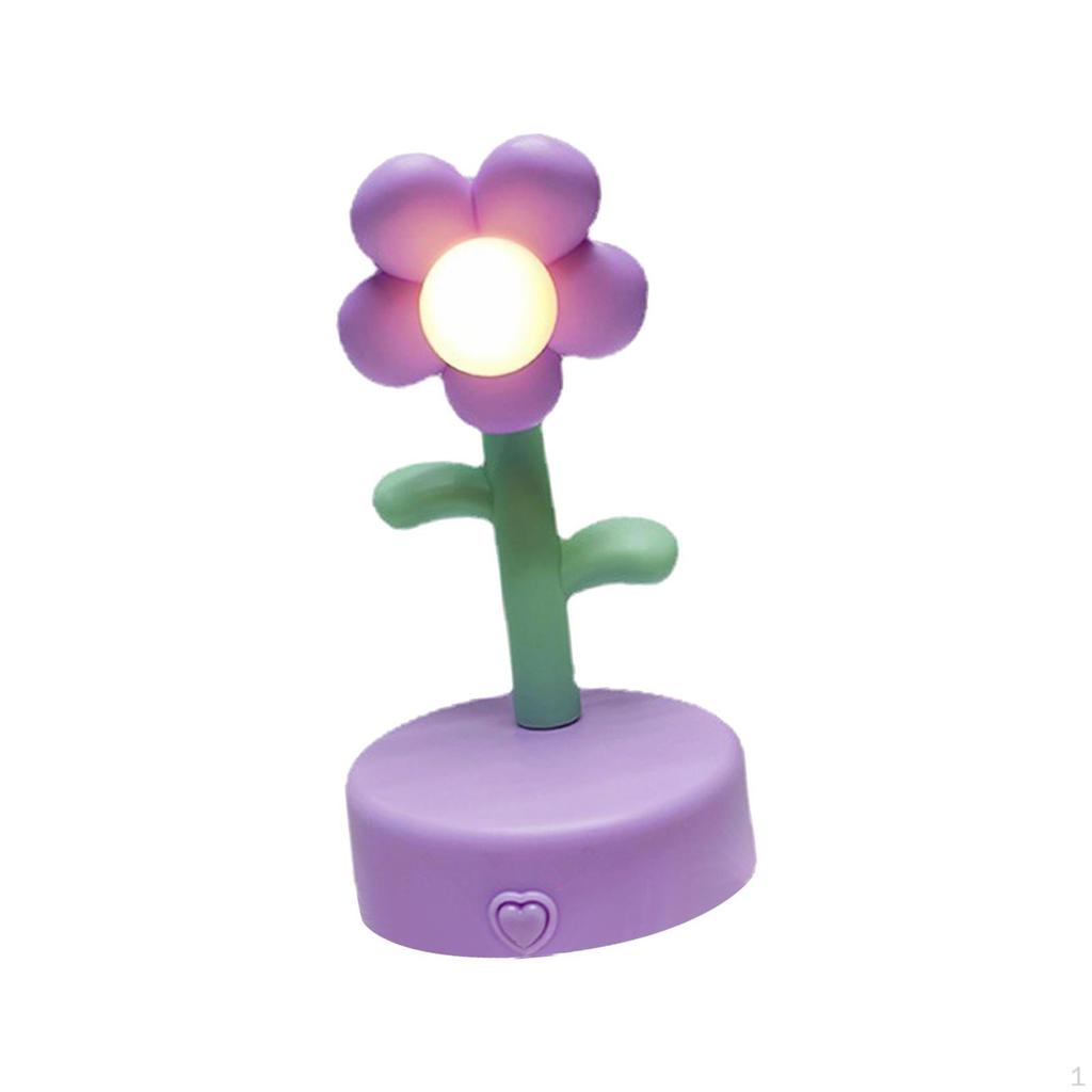 Creative Flower Table Lamp Night Light Modern for Bedside Dorm Party Decor Ornament