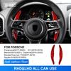 Real Hard Carbon Fiber for Porsche Panamera Macan 971 718 911 Cayenne Boxster Accessories Car Steering Wheel Paddle Shifter