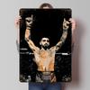 MMA Fighter Victory Printed Poster Customized Wall Art Retro Vintage Metal Tin Signs for Home Bedroom Decoration Gaming House
