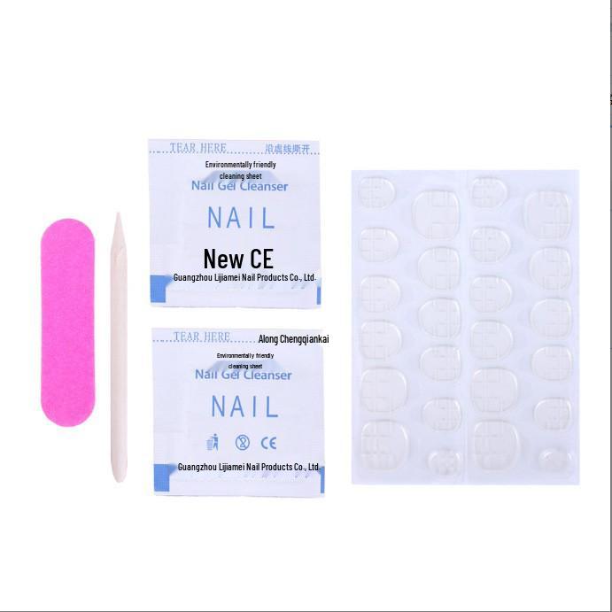 Butterfly & Cat Eye Wearable Nail Kit - Cute Short Manicure Pieces
