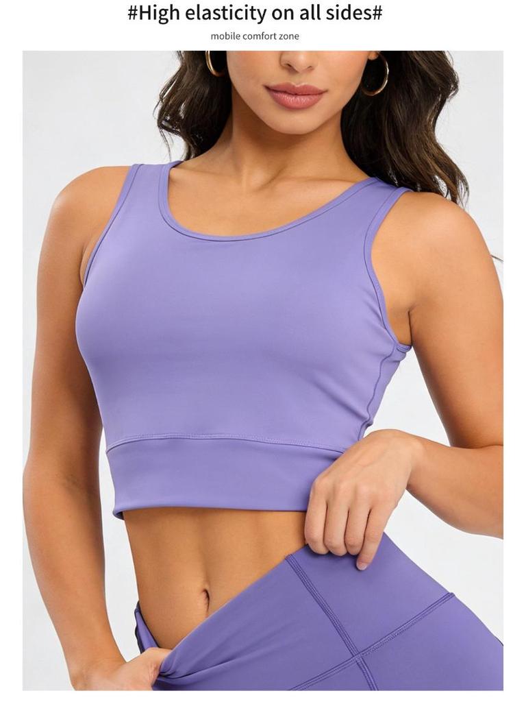 Damen Lycra Yoga Tanktop mit hohem Halt