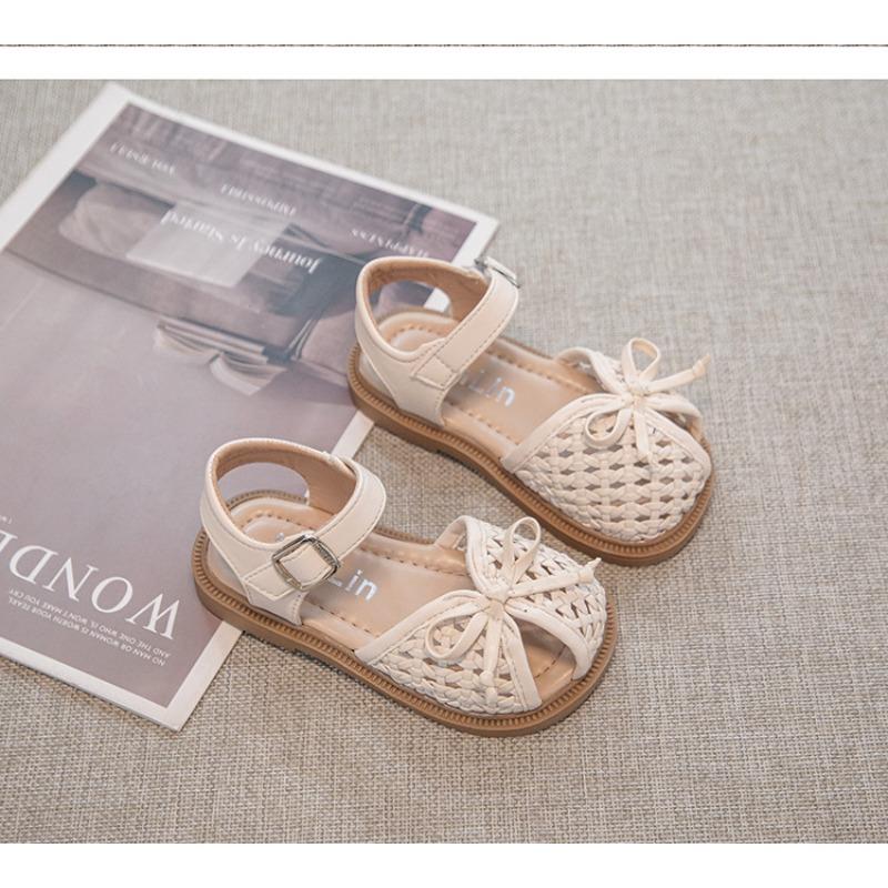Sommer Baby Mädchen Slip-on Schuhe, Mädchen Sandalen & Kinder Hausschuhe, Kleinkind Prinzessin Weiche Sohle Gewebte Schuhe