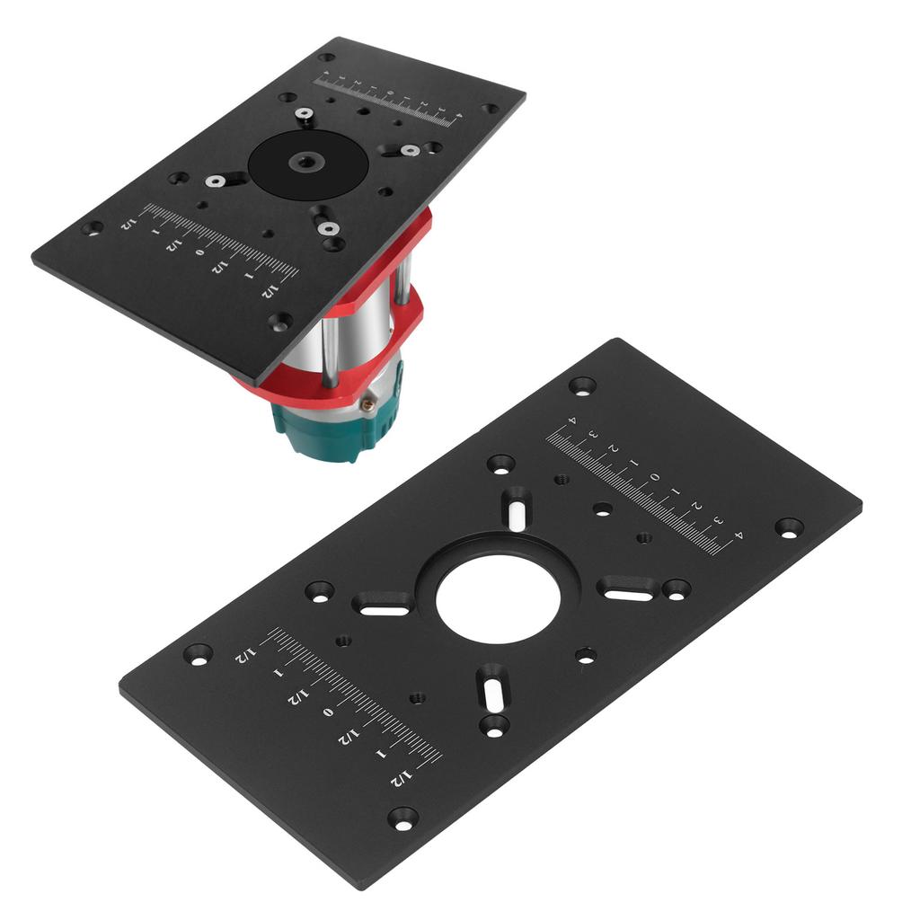 Router Table Insert Plate Aluminum Alloy Lift System Base Board Accessory for Woodworking