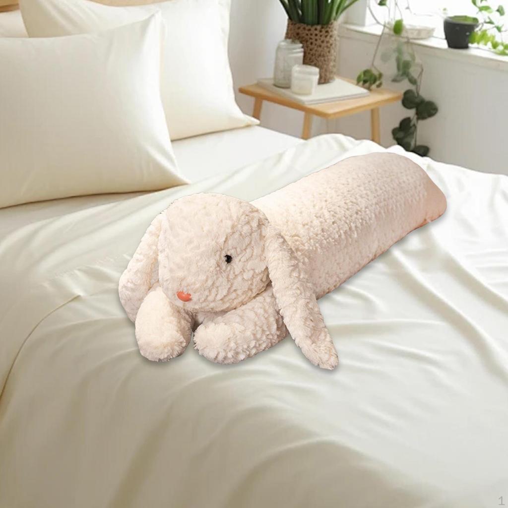 Long Animal Plush Toy Throw Pillow Realistic Snuggly Soft Neck and Body