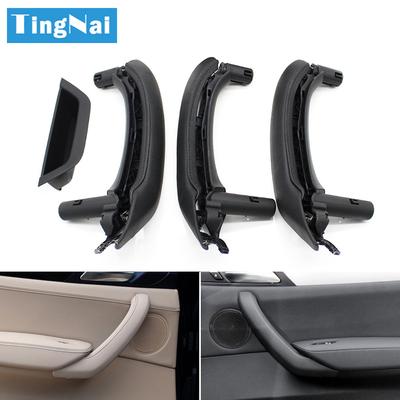 LHD RHD Mâner de tragere cotieră ușă interioară Acoperire din piele naturală Ansamblu set complet Pentru BMW X3 X4 F25 F26 2010-2016