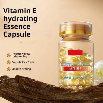 Vitamin E Essence Capsule,Moisturizing Brightening Wrinkle Smoothing Firming Facial Serum
