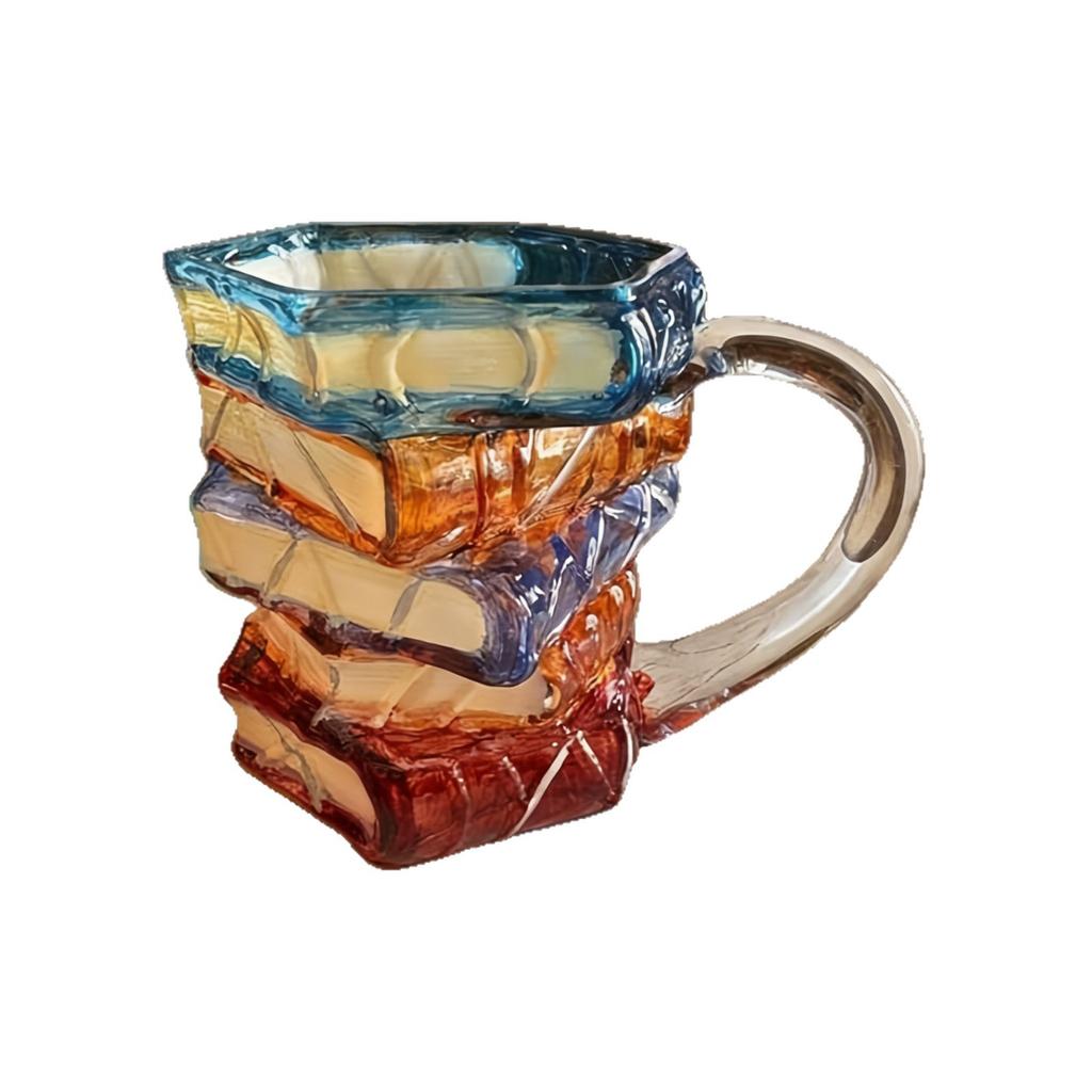 High Borosilicate Glass Cup, Drinking Glass, High Aesthetic Appeal, for Office or Home Use, Hand-painted, Mug, Coffee Cup