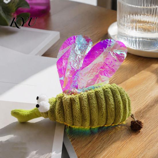 Playful Gifts for Cats Crinkle Mosquito Cat Toy with Catnip, Gall Fruit Chew Indoor Chewing Toys Toy, Soft Plush Insect Stuffed Kittens Exercise