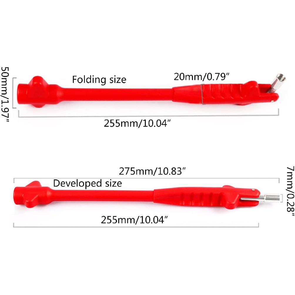 Tire Valves Stem Puller Tool Replacement For Universial Valves Stem Extenders Straight Metal Double Wheel Valves Stem