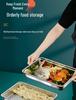 Stainless Steel Dumpling Storage Box with Lid - Square, Freezer-Safe for Wontons & Dumplings