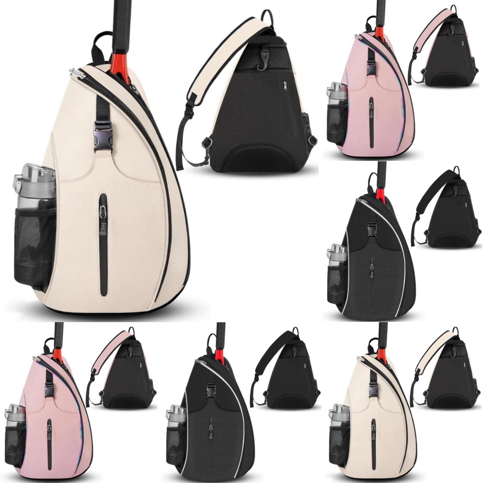 Borsa da Tennis e Badminton Oxford Borsa da Tennis a Spalla per Allenamento Sport all'Aria Aperta Zaino per Racchetta Pickleball Borse a Tracolla rosa