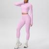 High-Waist Thumb-Hole Zipper Yoga Jacket and Butt-Lifting Leggings Set