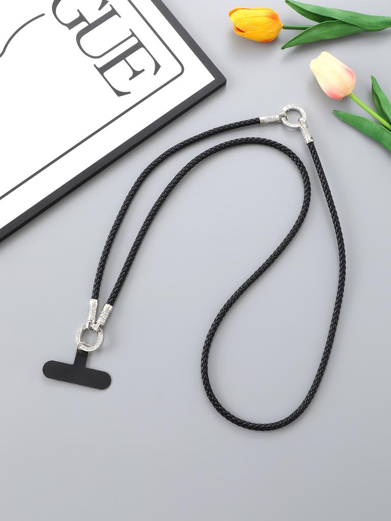 Creative New PU Leather Rope Mobile Phone Hanging Rope Neck Hanging Rope Hand Rope Mobile Phone Chain Hanging Decoration