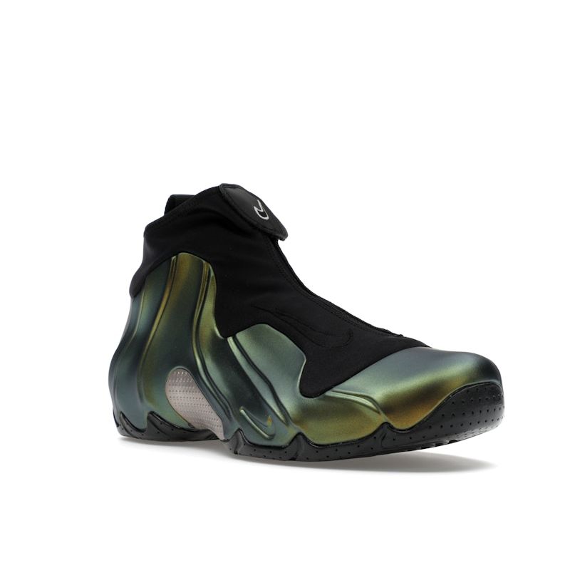 Nike Air Flightposite Metallic Gold 2024 Men Sneakers Black Metallic-Silver White FV5582-700